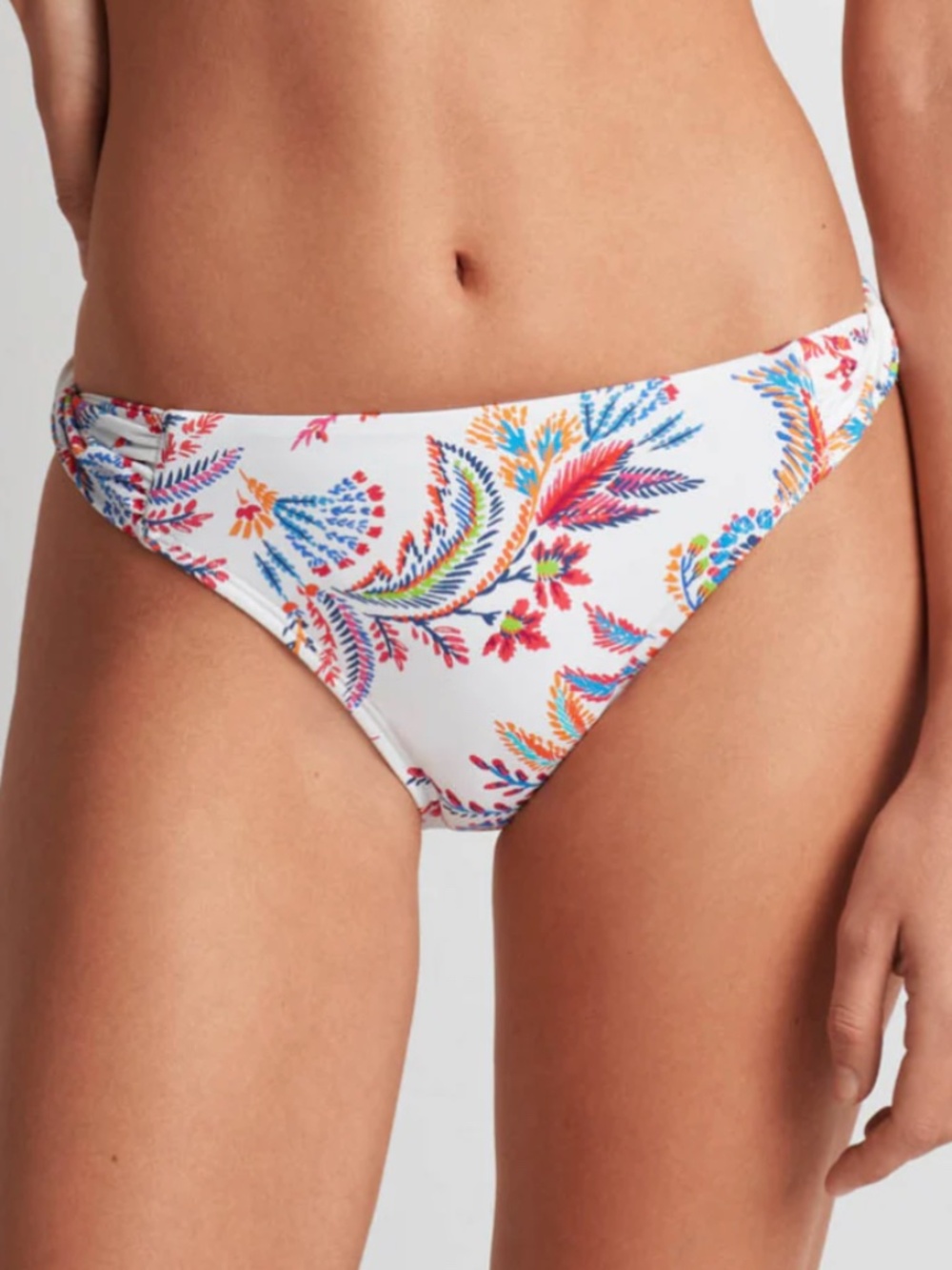 Lauren Ralph Lauren Fleurette Floral Twist Side Tab Hipster Bikini Bottom 14 - Picture 1 of 6